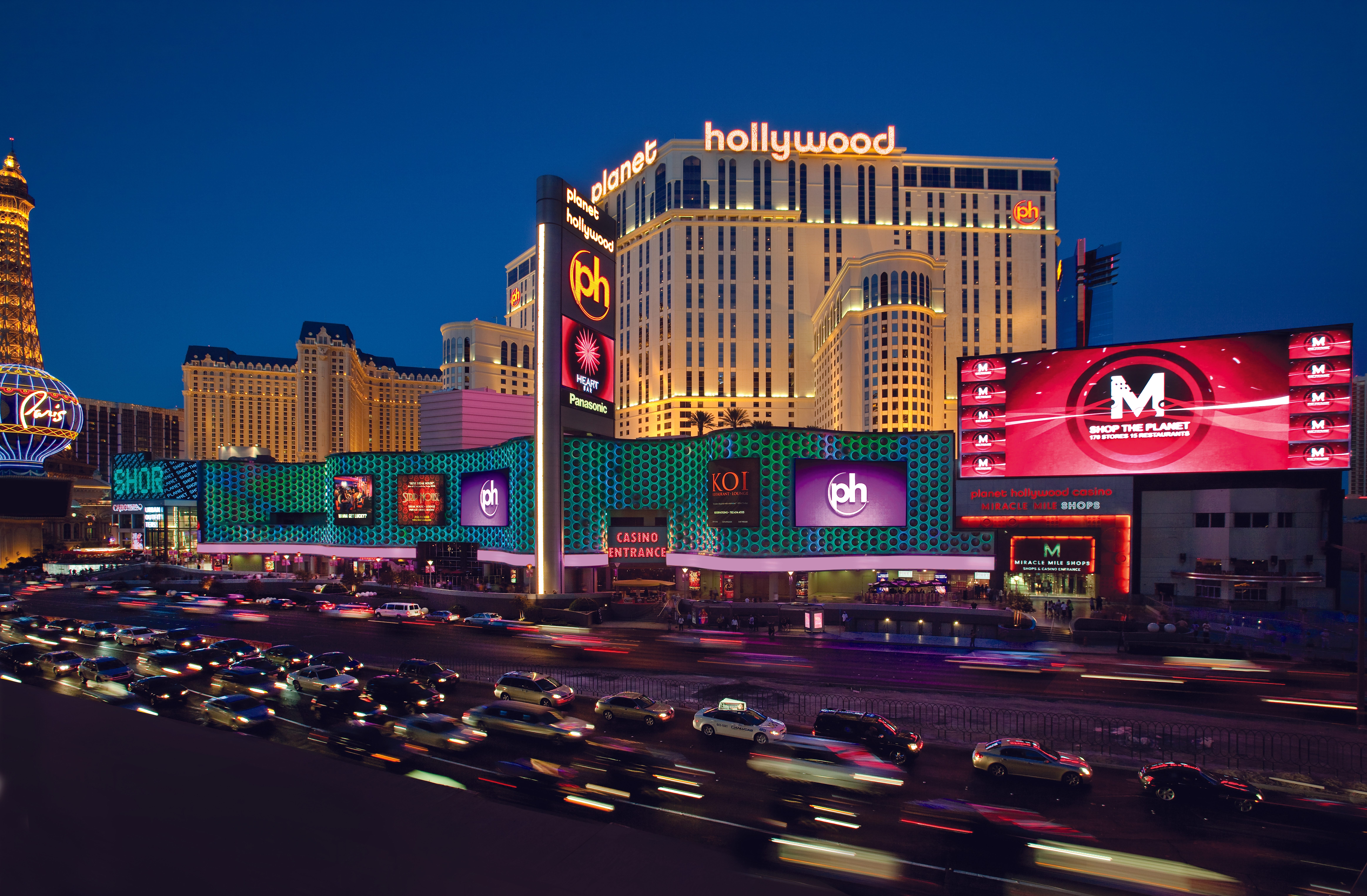 Exterior of Planet Hollywood Resort & Casino, Trademark Collection hotel in Las Vegas, Nevada